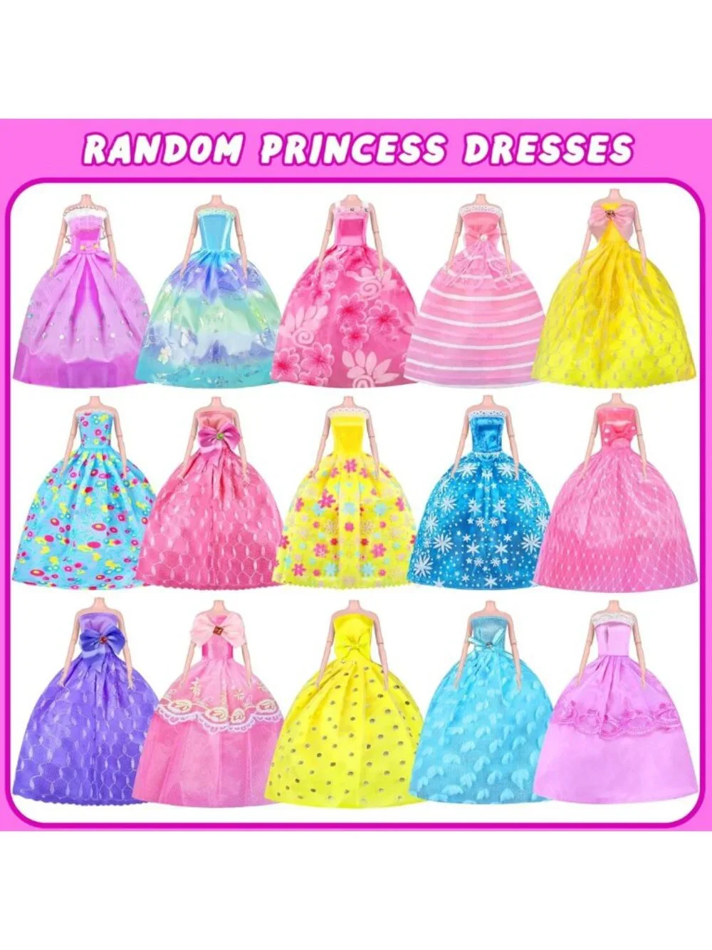 Doll Closet Playset with 342 Pcs Clothes & Accessories for Creative Play